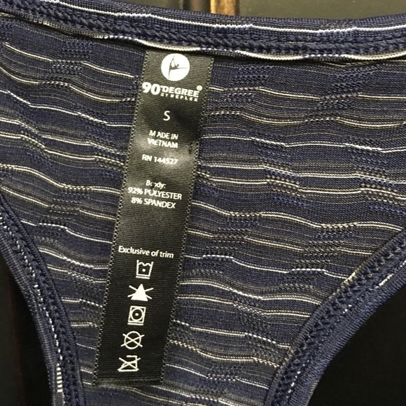 Navy Combo 90 Degree by Reflex Tank Top Size Small - Picture 2 of 4